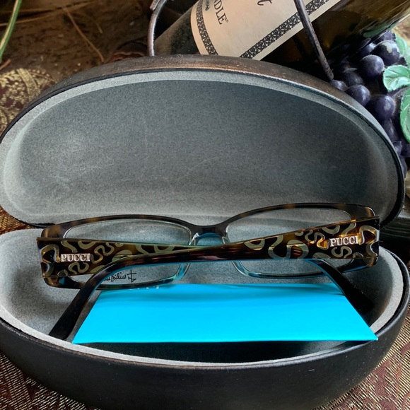 Authentic EMILIO PUCCI Logo havana acetate Optical glasses - Picture 8 of 16